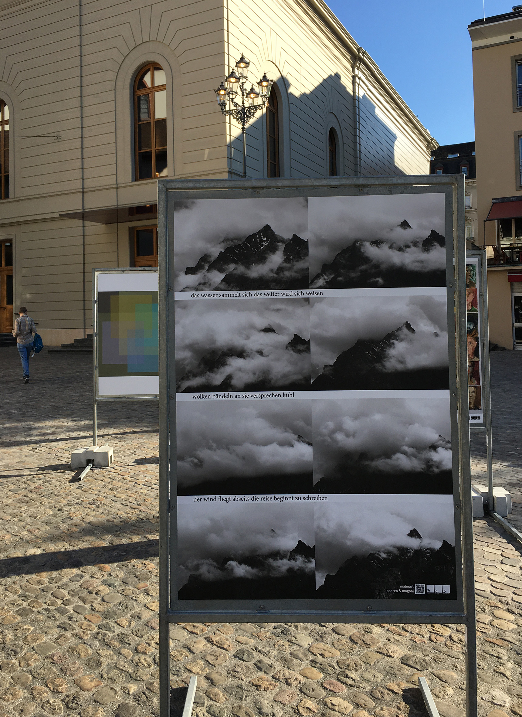 Kunstplakat 'Sentberge' beitrag von maboart.
BKG Kunst aus Basel 