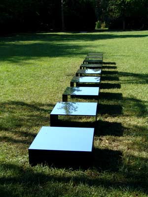 l'eau et le bois, exposition d'art en plein-air, parc Stagni