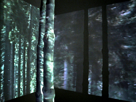 Videoprojektion von maboart im cube 4x4x4 in mannheim 2009